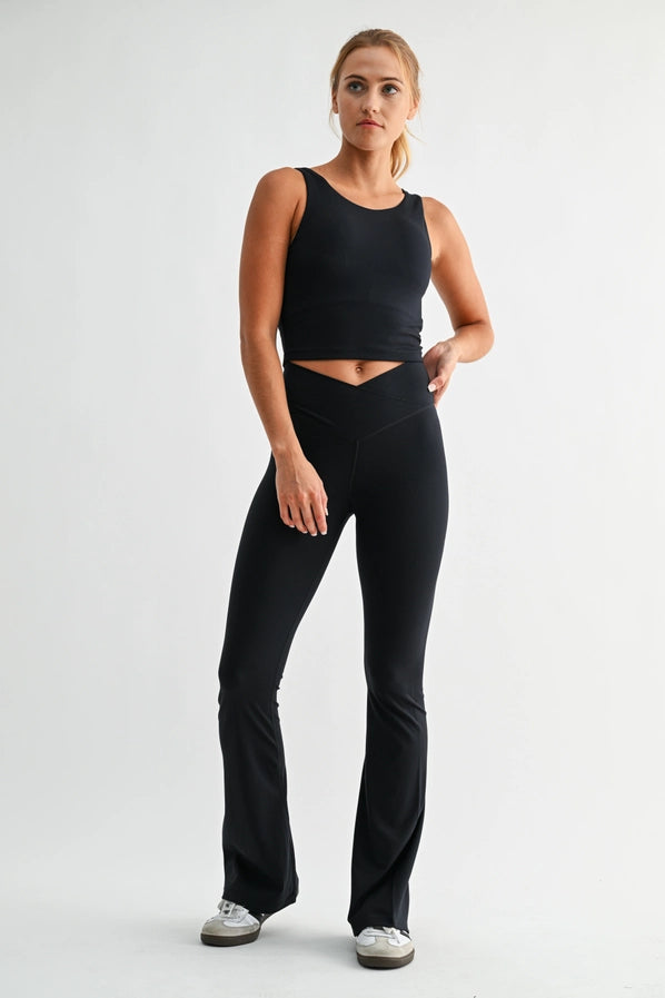 Venice Crossover Waist Yoga Pants