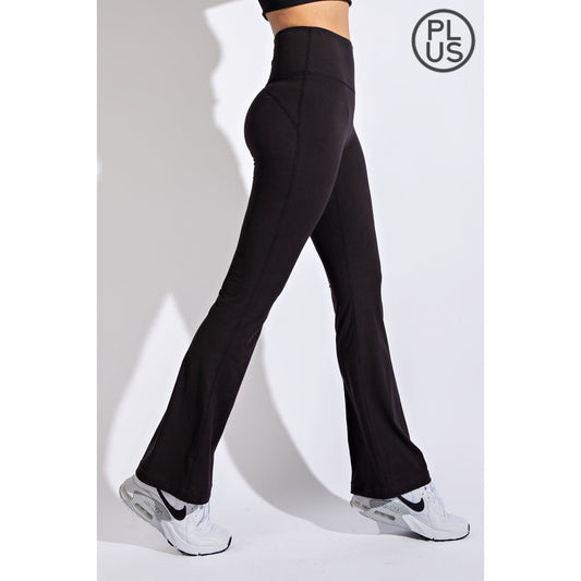 Plus Size Flared Yoga Pants