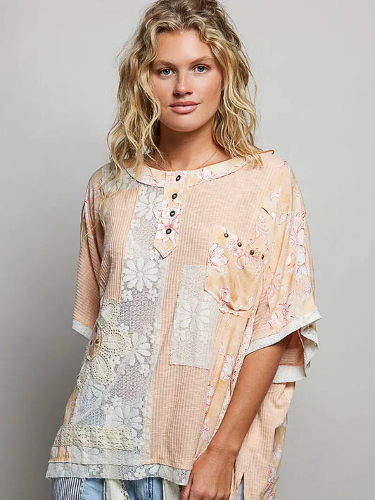 The Vintage Bloom Patchwork Top