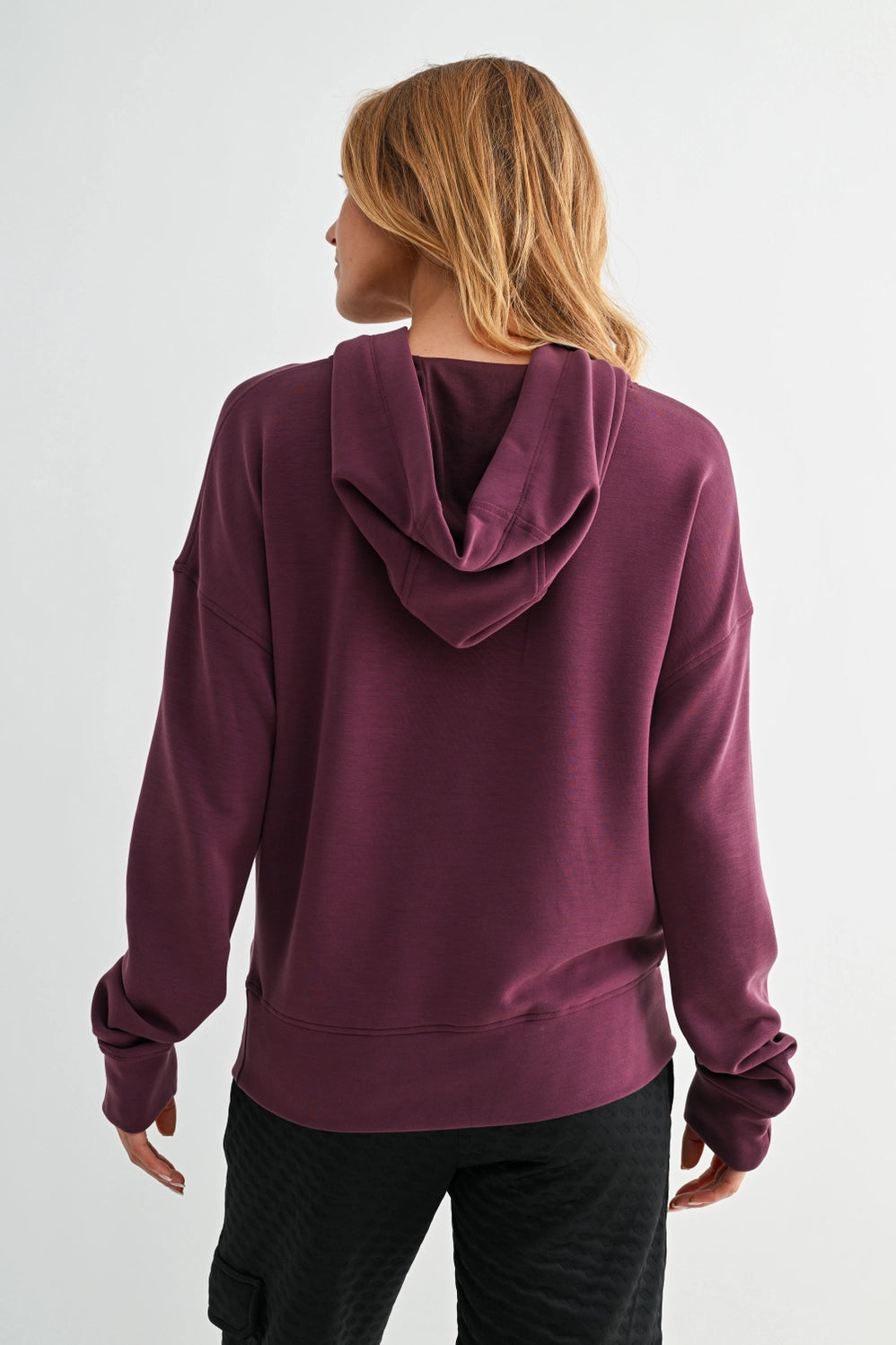 Cloudsoft Laguna Pullover Hoodie Dark Plum