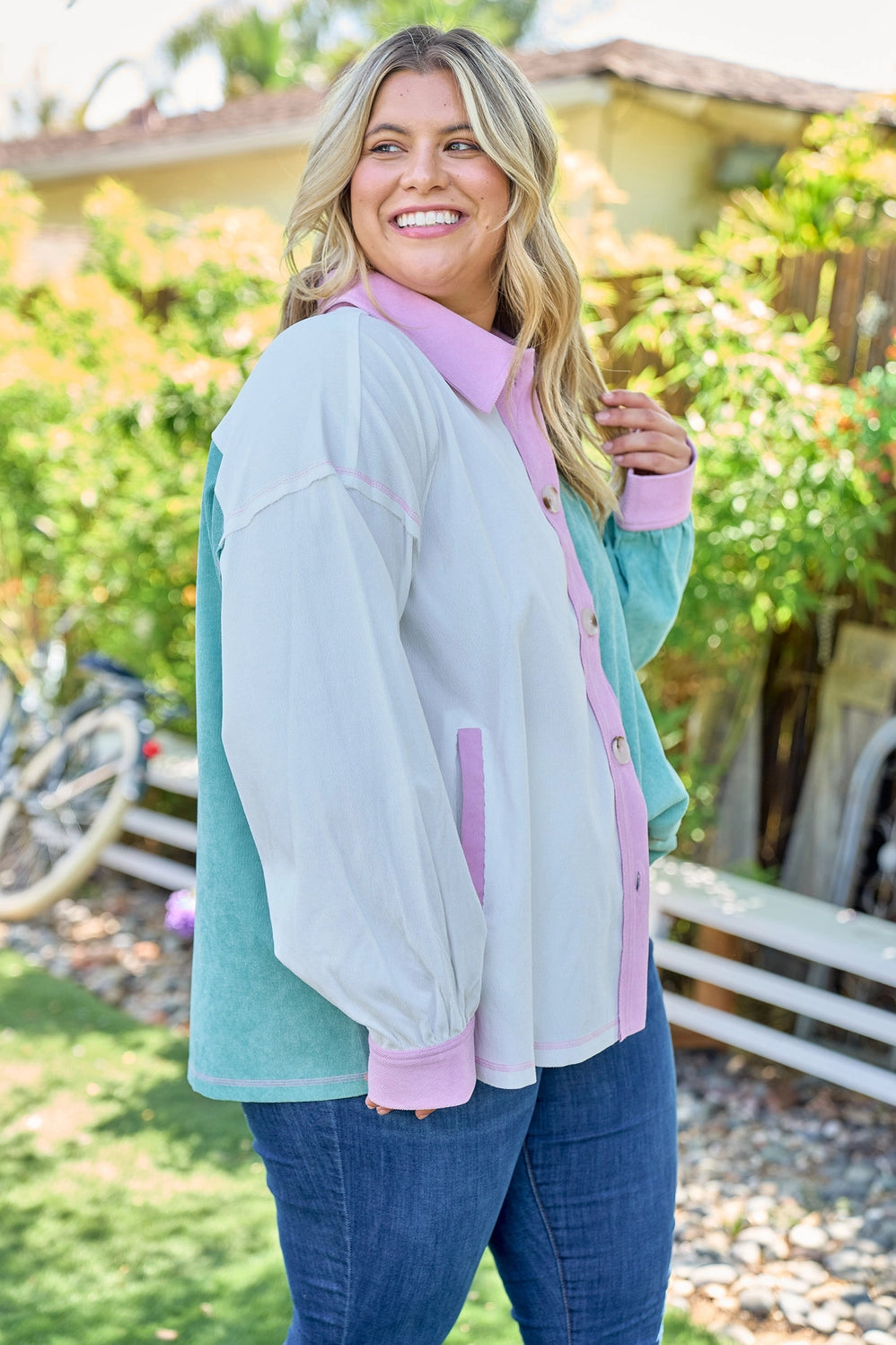 Bubblegum Breeze Plus Shacket