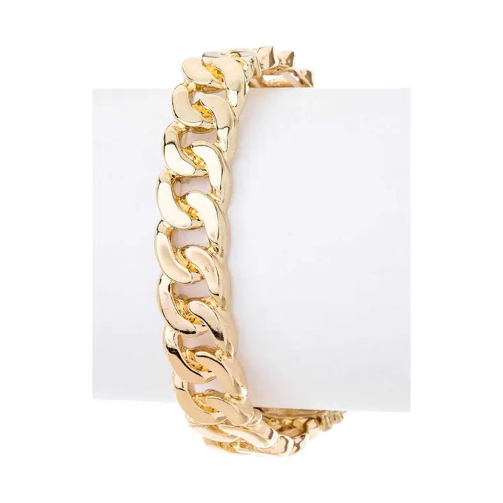 Crystal Statement Chain Bracelet