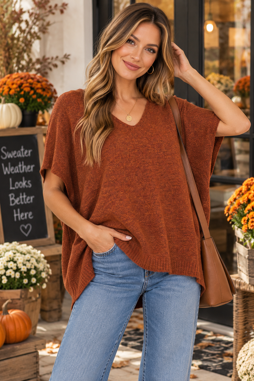 Cozy Haven Short Sleeve Sweater