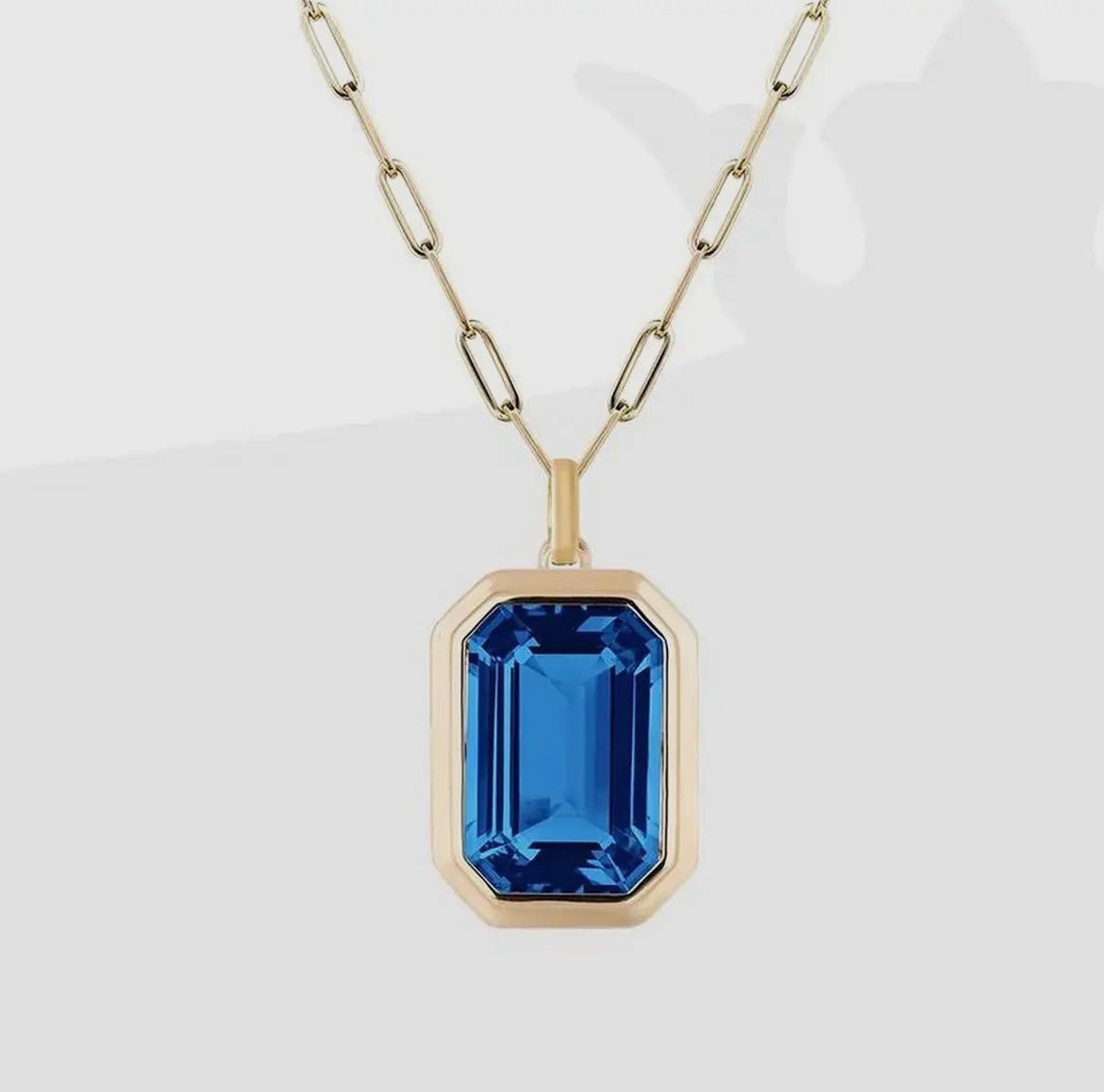 Pendent Paperclip Necklace