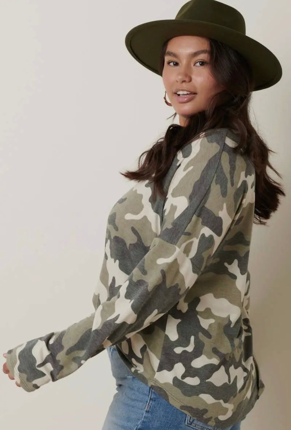 Camo Lovers Top Plus