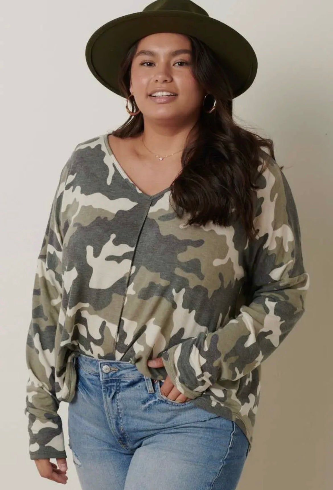 Camo Lovers Top Plus