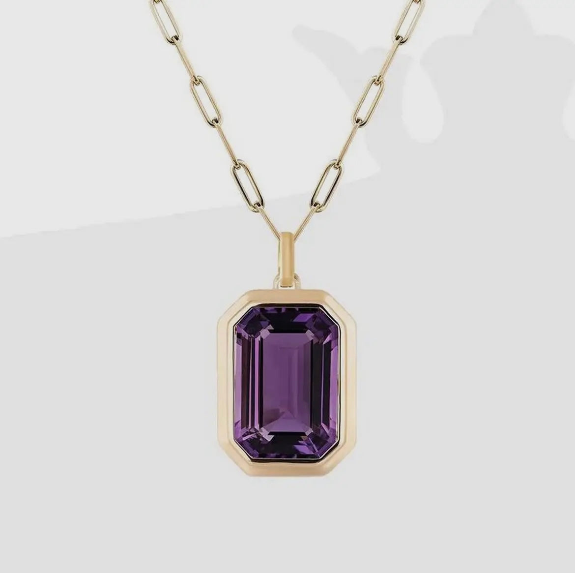 Pendent Paperclip Necklace