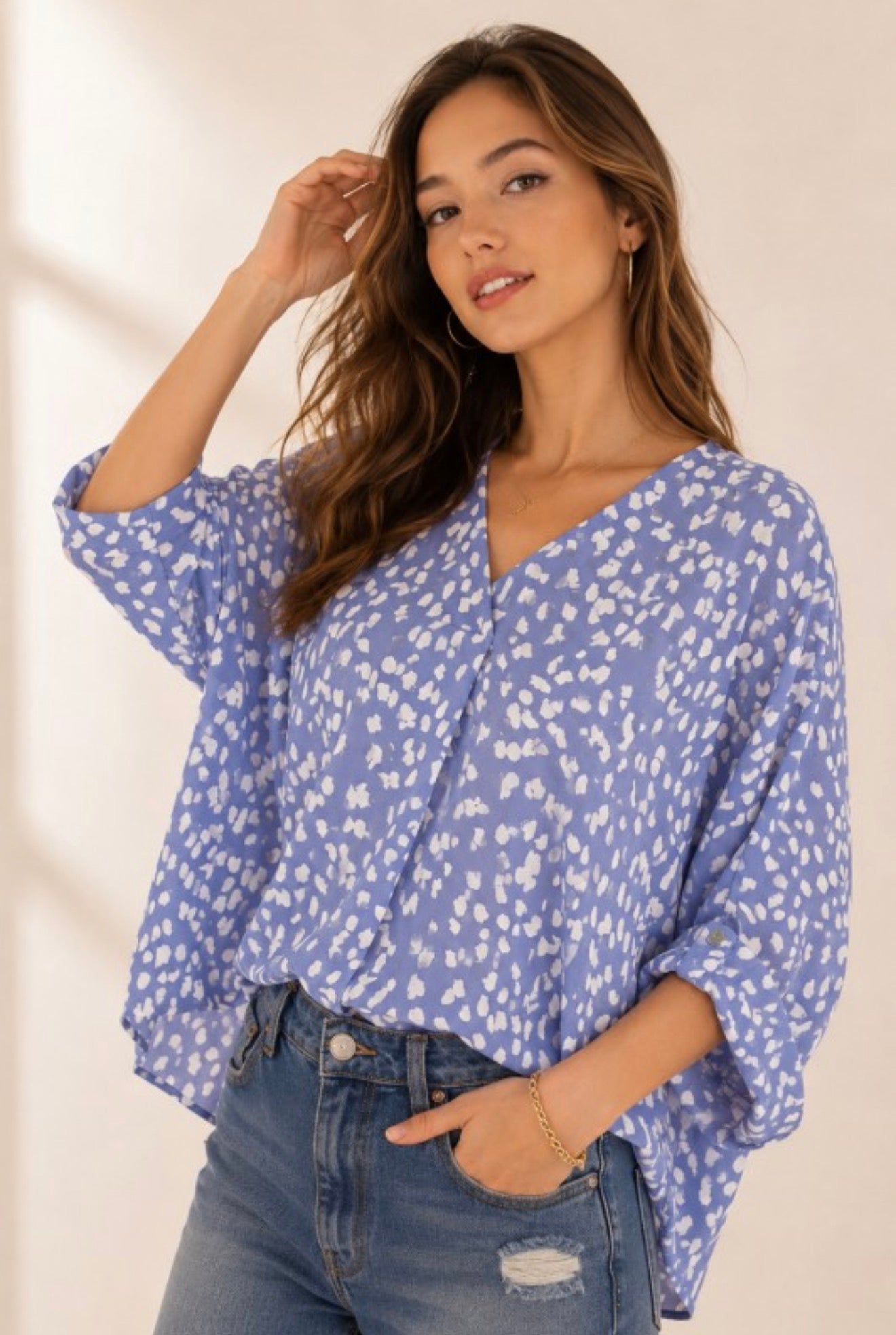 Christine Spotted Top