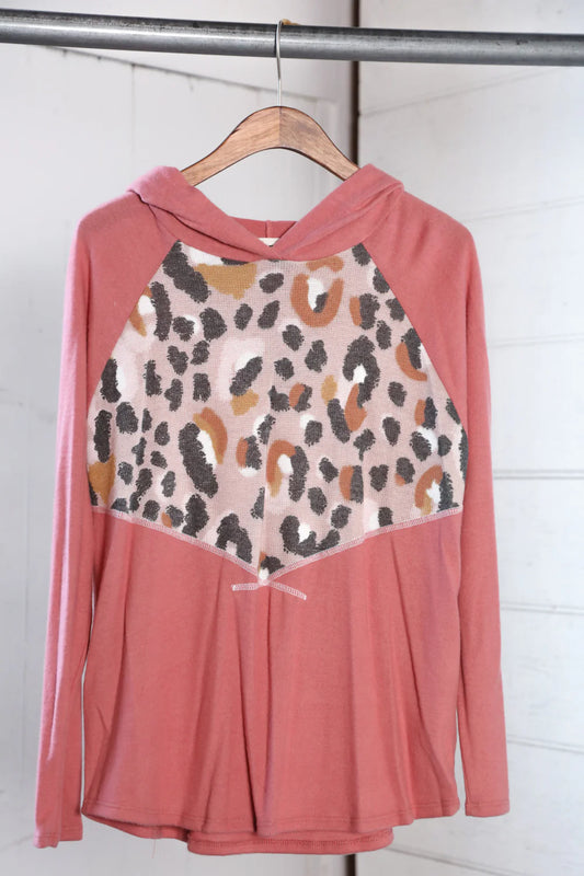 Cheetah Mauve Hoodie