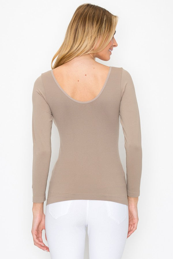 Seamless Long Sleeve Slimming Top