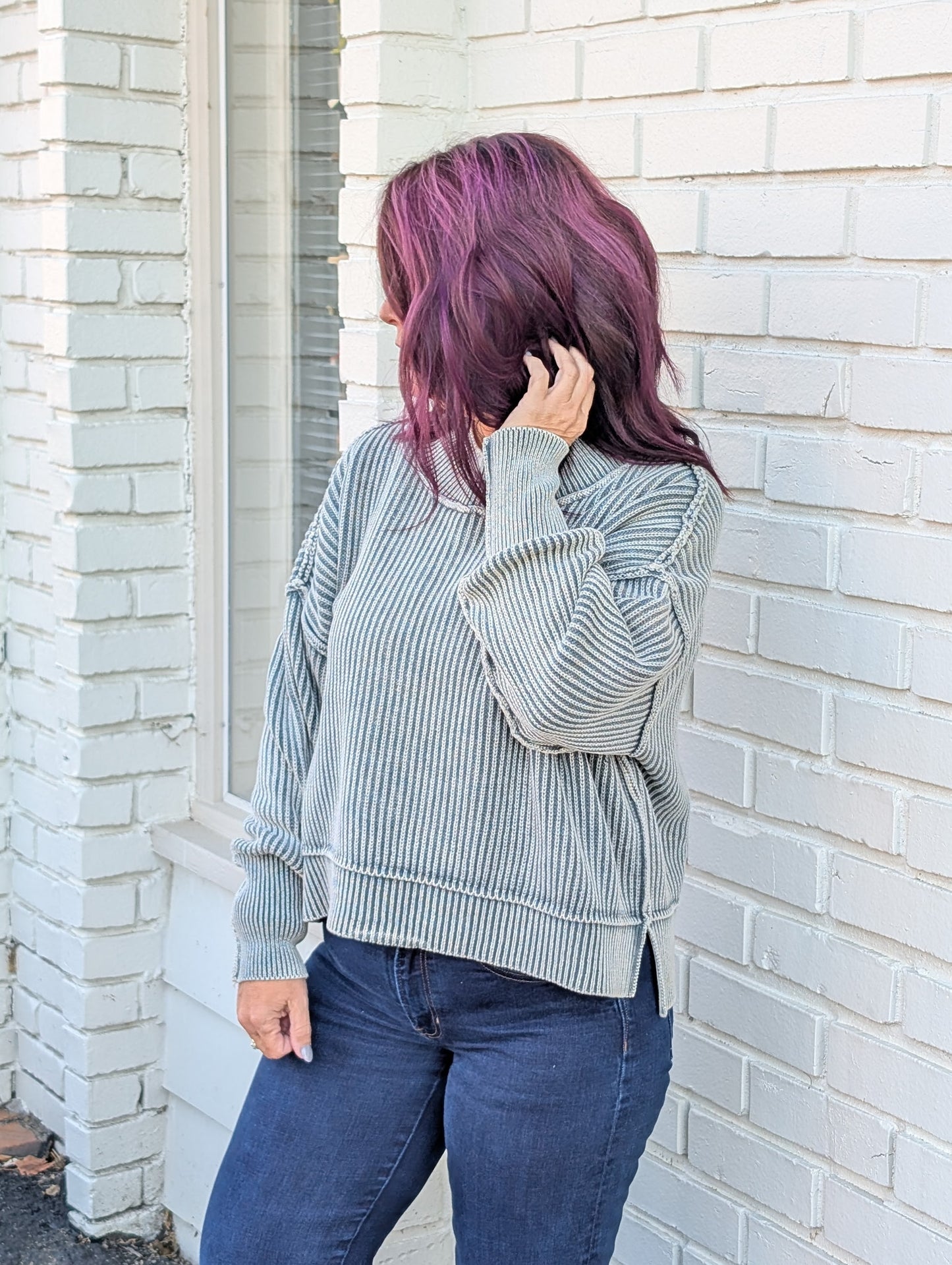 Raw Intentions Sweater Ash Jade