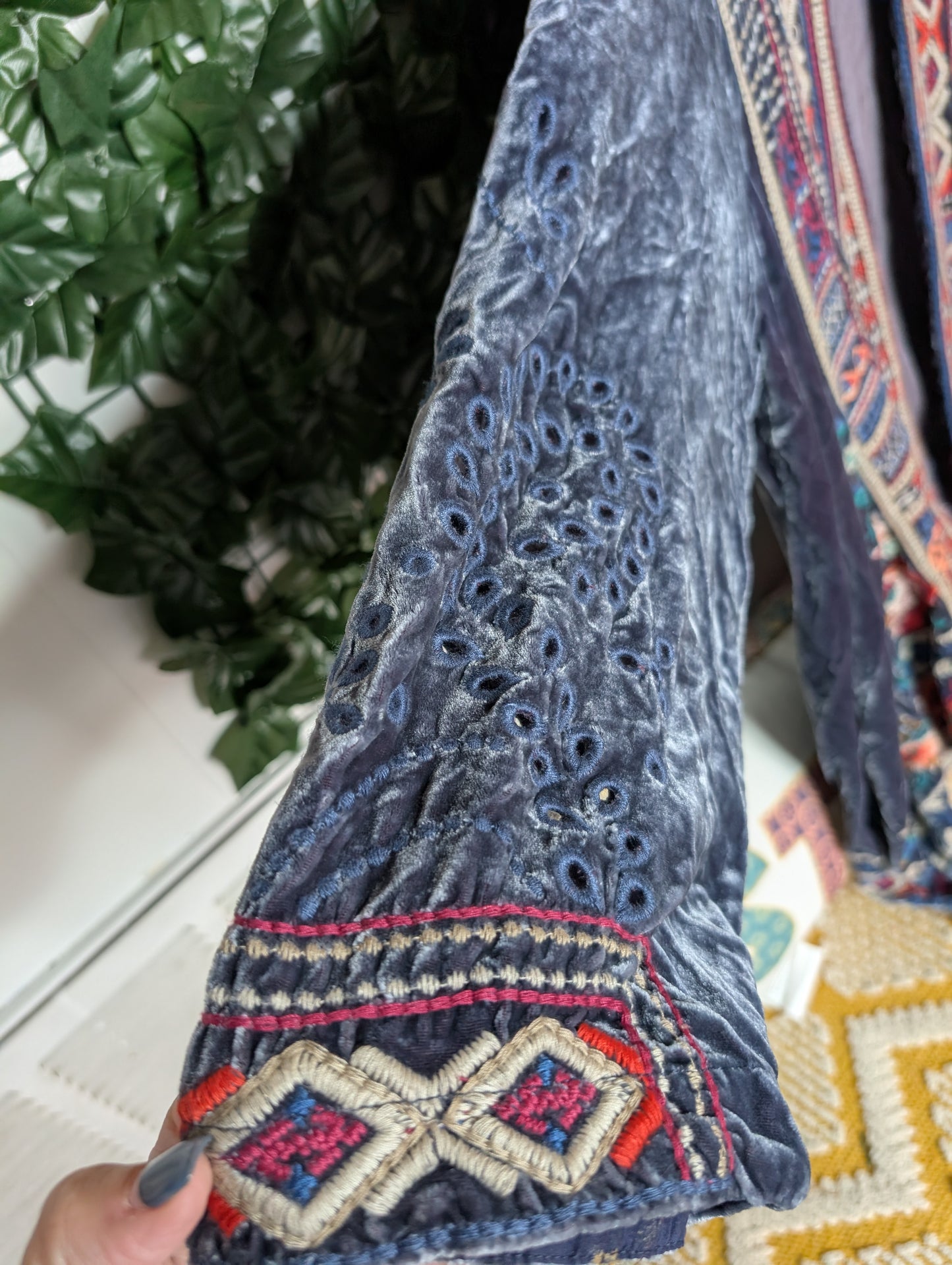 Johnny Was embroidery kimono retails over $350