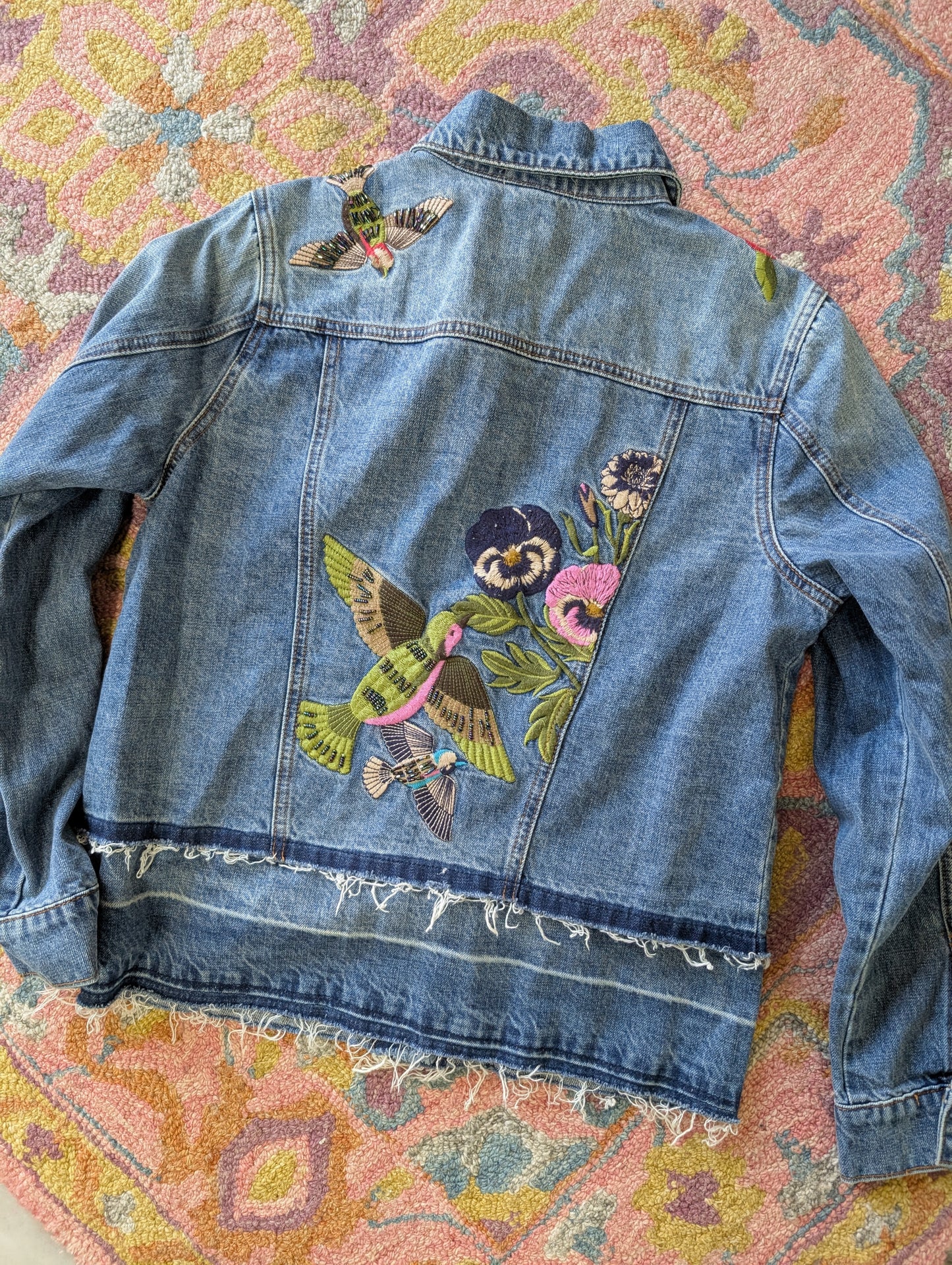 Size med Trulex Embroidered Denim Jacket normally $120