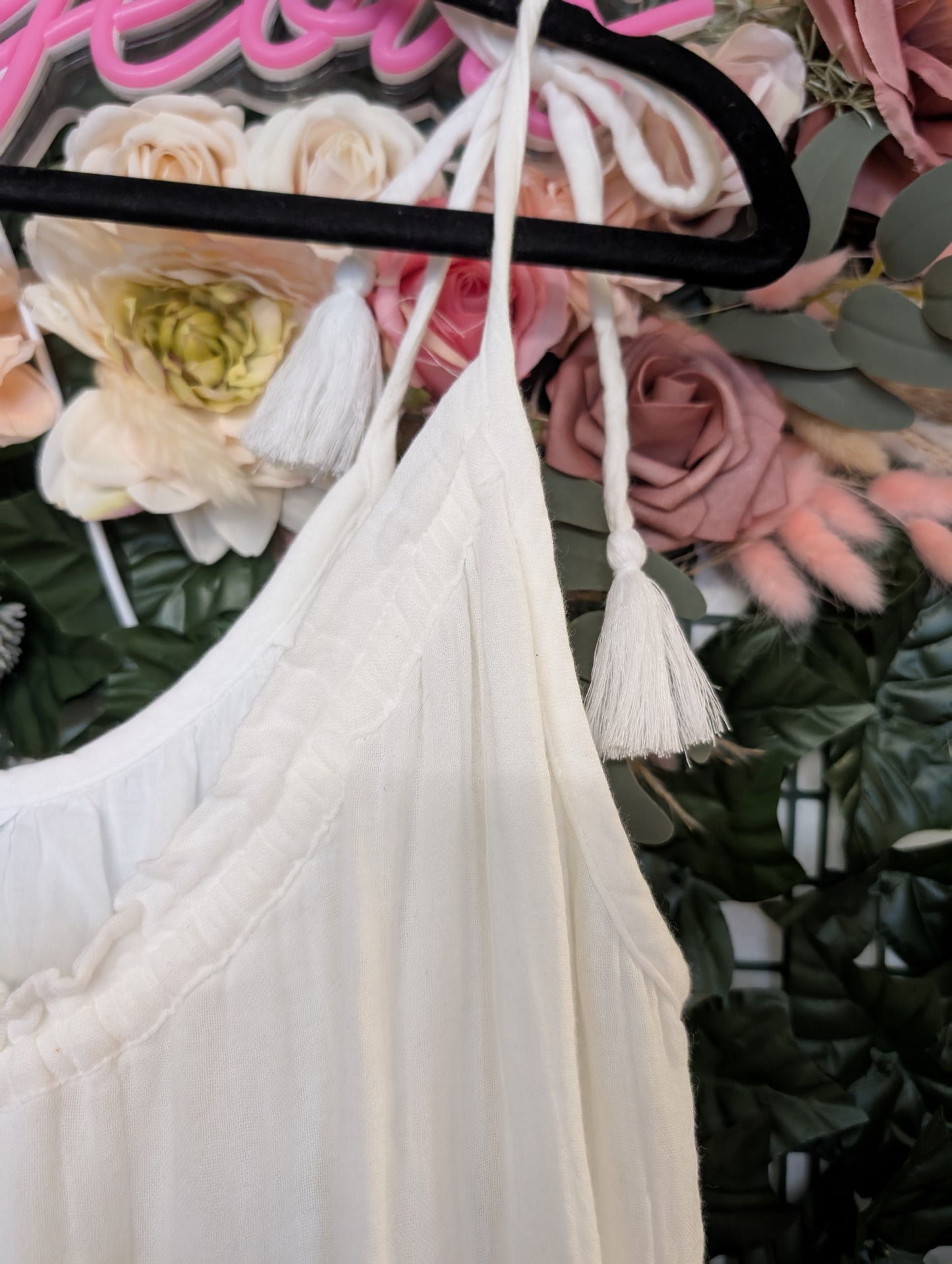 XL white dress