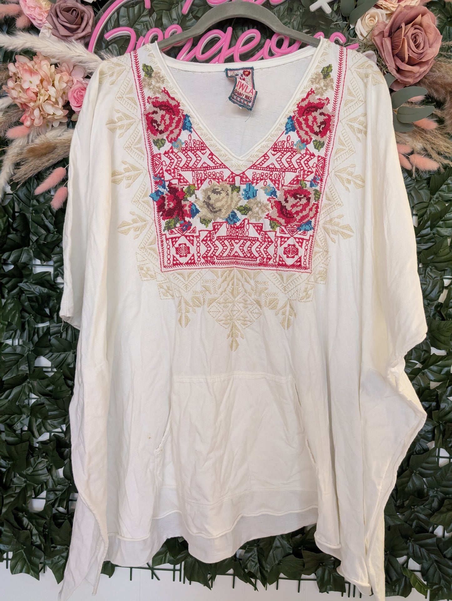 Johnny was poncho top one size