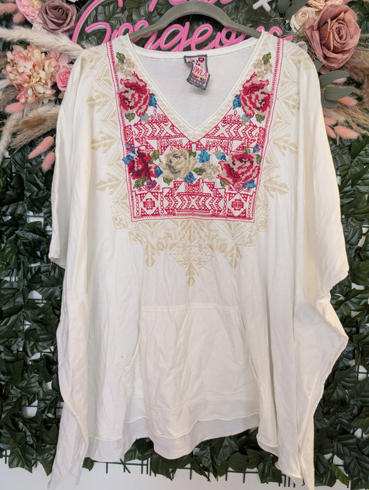 Johnny was poncho top one size