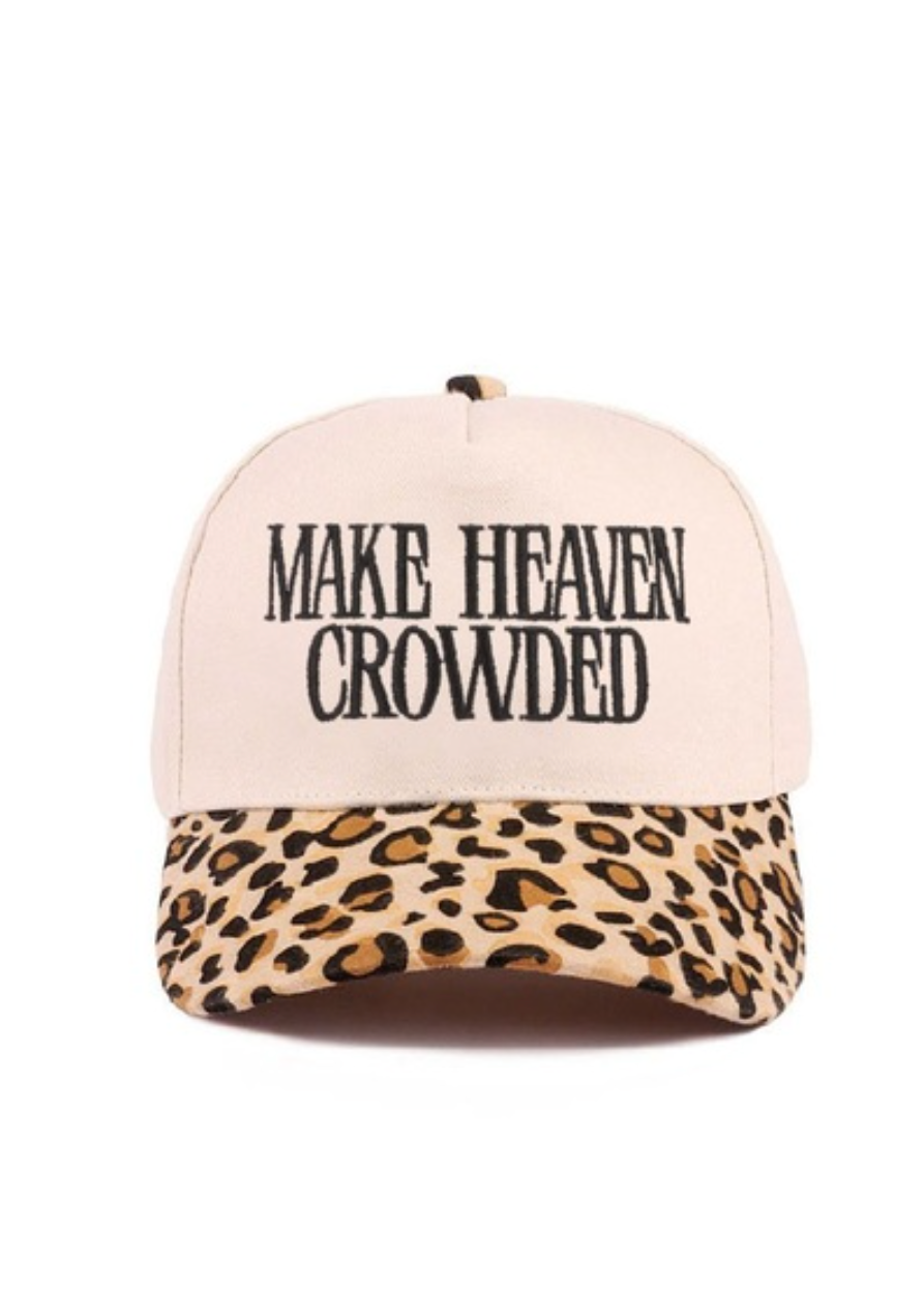 MAKE HEAVEN CROWDED Leopard Hat
