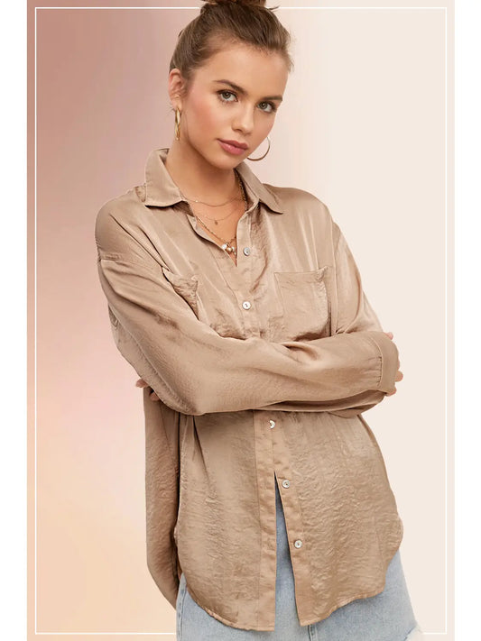 Bold & Beautiful Blouse Khaki