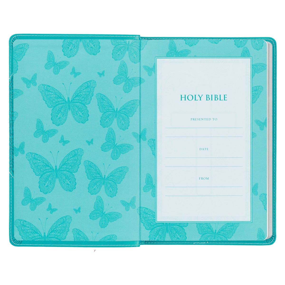 Kjv Bible Gift Edition Faux Leather, Teal