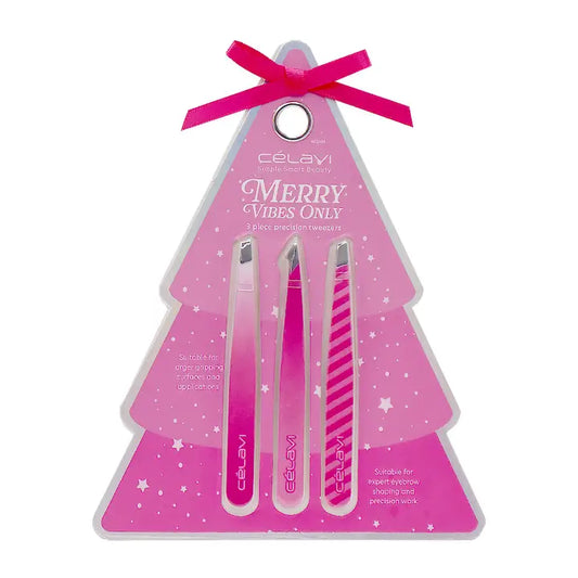Merry Vibes Only 3pc Precision Tweezers