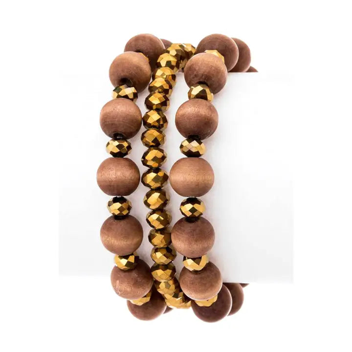 Mix Bead Stretch Bracelets Set