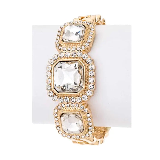 Crystal Statement Chain Bracelet