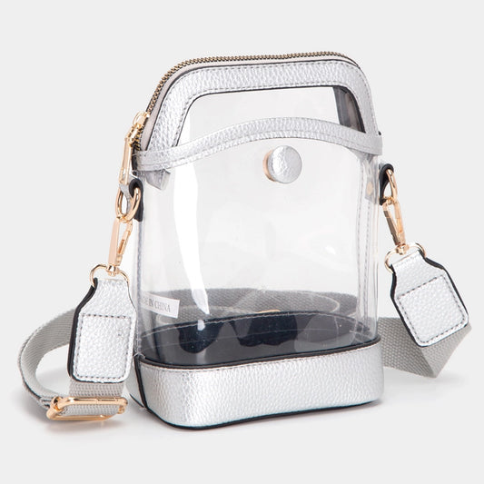 Silver Clear Stadium Bag