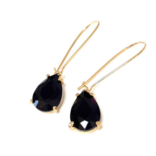 Teardrop Glass Bead 14mm X 18mm w/ Kidney Wire Earrings