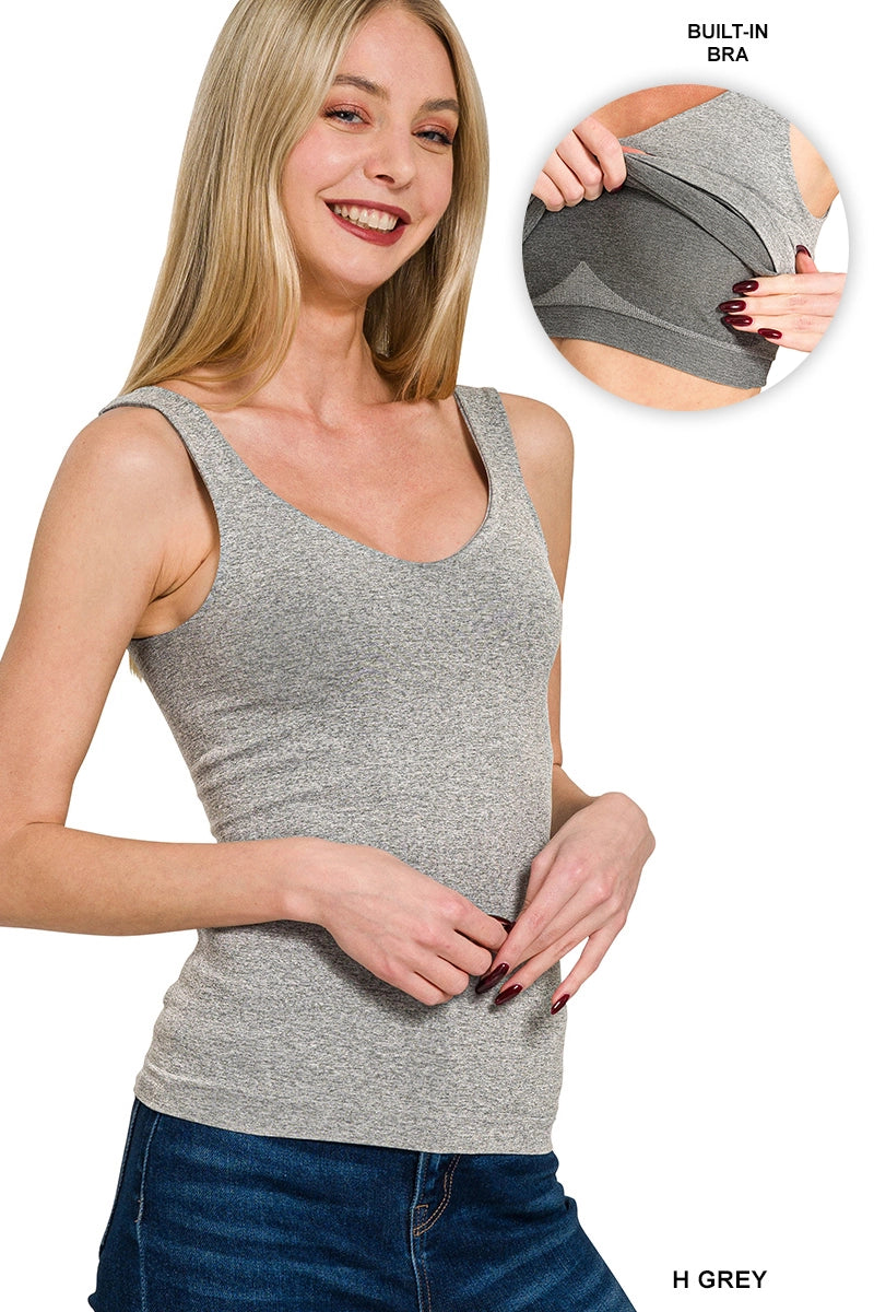 Slimming Tank With Built In Bra