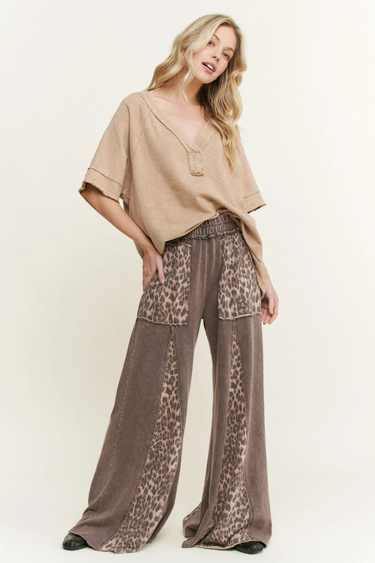 Going Strong Leopard Flare Pants