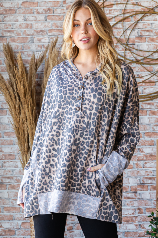 Coming In Hot Cheetah Hoodie