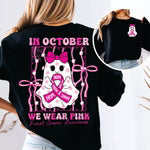 In October we Wear Pink Ghost  short sleeve
