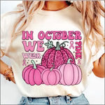 In October we Wear Pink Pumpkins
