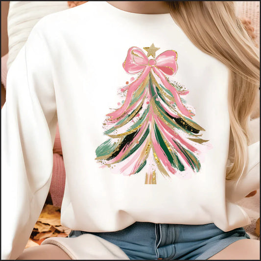 Pink Brush Stroke Tree