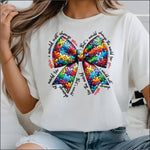 Autism Puzzle Bow
