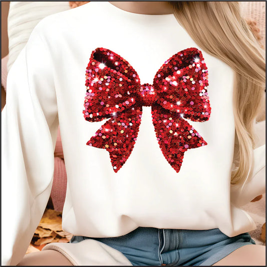 Sparkly Red Bow